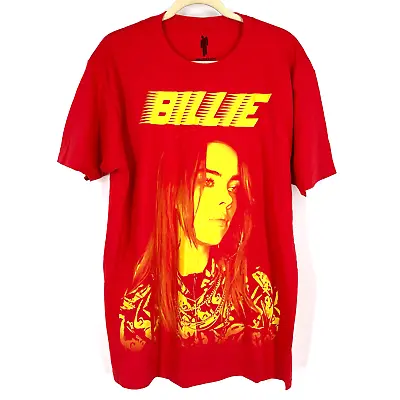 Billie Eilish Official Portrait Tee Racer Red T-Shirt XS NWOT • $24.50