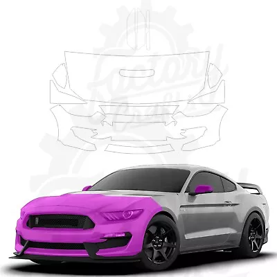 Paint Protection Film Clear PPF For Ford Mustang Shelby GT350R 2020 Half Front  • $259.95