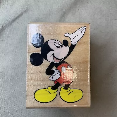 Rubber Stampede Rubber Stamp Mickey Mouse Presents Smile Cartoon Character 324-D • $3.35