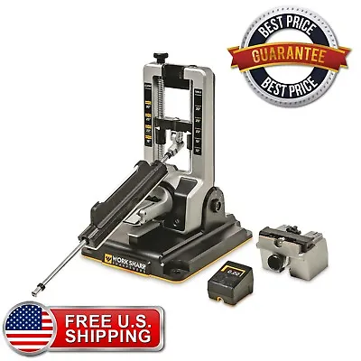 Professional Precision Adjust Knife Sharpener Metal V-Block Clamp Ceramic Rod • $277.97