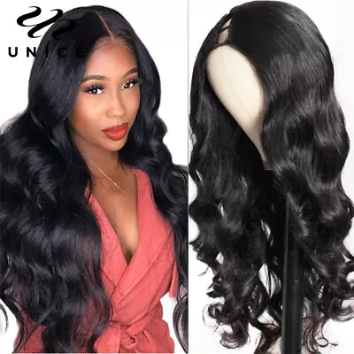 UNice Glueless Body Wave U Part Wigs Human Hair Wear And Go Wigs For Black Women • $62.14