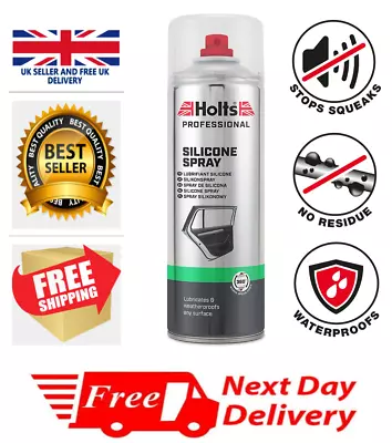 £6.99 • Buy Holts Silicone Spray 500ml - Lubricates, Waterproof & Protects Rubber & Plastic