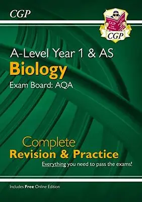 A-Level Biology: AQA Year 1 & AS Complete Revision & Practice With Online Editio • £4.50