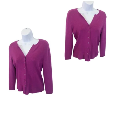 $15.99 • Buy Women Pink Button Up Cardigan Sweater Size S