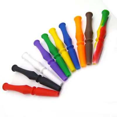 £4.55 • Buy 10 X Disposable Shisha Nargila Silicone Colorful Mouth Tips For Hookah Hose New