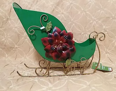 Happy Holidays Metal Sleigh Decor • $26