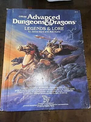 Vintage 1984 Legends & Lore AD&D TSR Book • $19.95