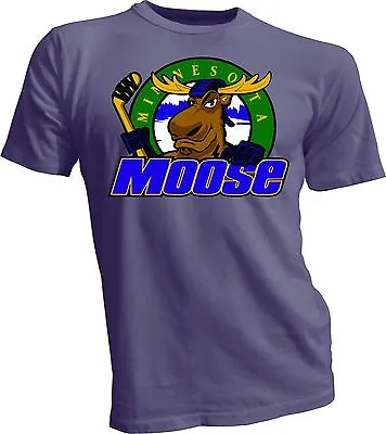  MINNESOTA MOOSE Defunct St. Paul MN IHL Hockey Team Retro Gray T-SHIRT NEW • $19.99