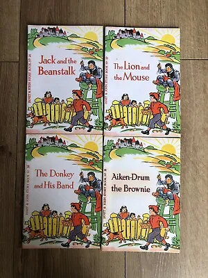 Janet & John Story Books X 4 Nos 26 27 28 & 31 Vintage 1951 Jack & The Beanstalk • £20