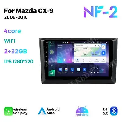 For Mazda Cx-9 Cx9 2006-15 Car Radio Stereo Android 13 Carplay Headunit GPS Navi • $189.99