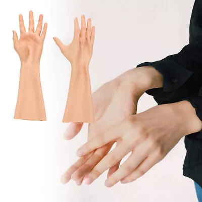 Realistic Silicone Hand Skin Female Gloves For Crossdresser Drag Queen  • $155.18