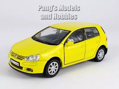 4.5 Inch 2003 VW Golf V Mk.V Rabbit 1/36 Scale Diecast Model By Welly - Yellow • $16.99