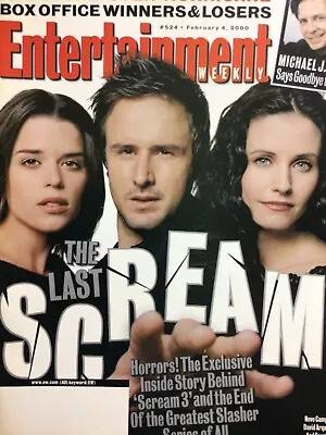 ENTERTAINMENT WEEKLY ~ #524 ~ February 2000 ~ Cast Of SCREAM! ~ NRMT!!! • $4.99