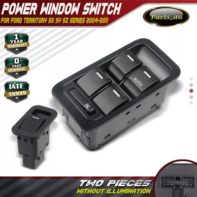 Master+Single Power Window Switches For Ford Territory SX SY TX Non-illuminated • $28