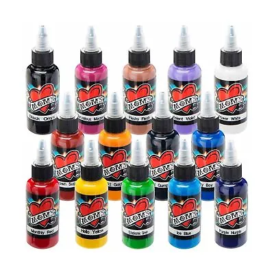 Millennium Mom's Tattoo Ink Set 1/2 Oz 14-Bottles 1/2oz • $151.99