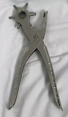 Vintage Sears CRAFTSMAN Revolving Leather Hole Punch  Plier 9-4307 • $19.99