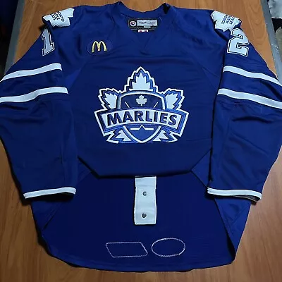 2008-09 Game Worn Dan Rudisuela Toronto Marlies AHL Hockey Jersey Used Blue 56 • $200