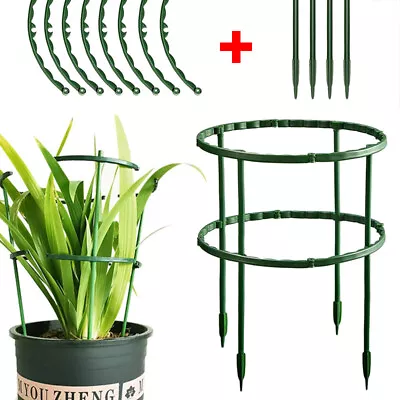 12PCS Plastic Plant Support Sturdy Garden Bow Cage Stake For Flowers Tomatoes UK • £2.99