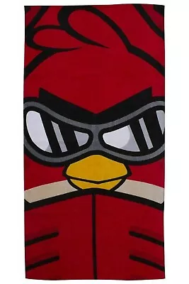 £7.99 • Buy Angry Bird Beach Towel Bath Swimming Towel Red 