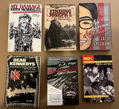 Punk Book Lot Set Black Flag Circle Jerks Bad Brains TSOL MDC Dead Kennedys New • $60