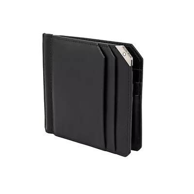 Montblanc Urban Spirit Black Leather Men's Wallet 6CC With Money Clip #124092 • $285.95