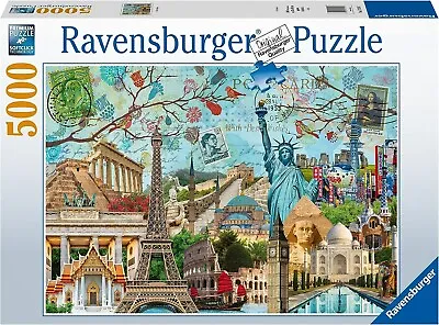 NEW SEALED Ravensburger 17118 Big Cities Collage 5000Pc Jigsaw Puzzle USA SELLER • $114.95