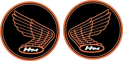 #4632 (2) 3.75  Honda Vintage REPRO HM HRC Racing Sticker Decal LAMINATED PAIR • $7.99