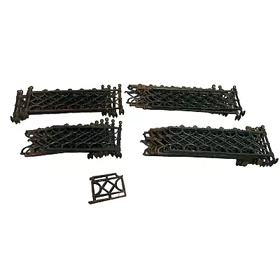 Standard O Scale Cast Iron Victorian Train Garden Fence & Gates 27 Pieces • $131.89