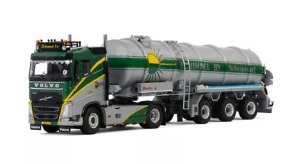 $408.11 • Buy WSI For VOLVO FH4 SLEEPER CAB 4X2 TANK TRAILER VACUUM SCHIMMEL BV 1/50 Pre-built