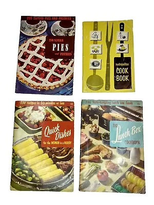 Vtg 60s 50s Cookbooks Culinary Arts Institute Metropolitan Life Lot Of 4 • $7.99