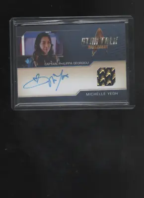 Michelle Yeoh Star Trek Discovery Season 2 Autographs Costume Relic  Card • $248.95