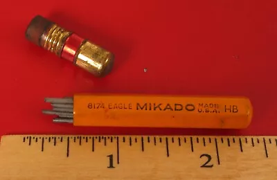 Vintage Mikado Secret Lead Pencil Holder Compartment In Shap Of A Small Pencil ! • $25