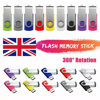 UK - Bulk Lot USB Flash Drives (5X10X20X) USB Memory Stick Metal Key Thumb Pen • £76