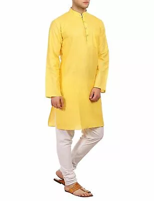 Kurta With Chudidar Pajami Suit Pattern Styles Suit Yellow SOLID Party Wear • £23.10