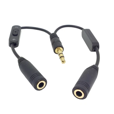 £5.88 • Buy 1 PC Headset Splitter Headphone Jack Splitter Headphone Microphone Splitter