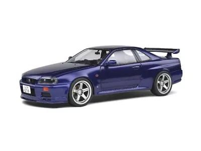 Solido 1/18 Nissan Skyline (R34) GT-R Midnight Purple 1999 #S1804303 NEW • $24.61