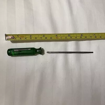 VACO S/B DU-1 Reversible Screwdriver Phillips Flat Made In USA Pocket Clip Green • $13.75