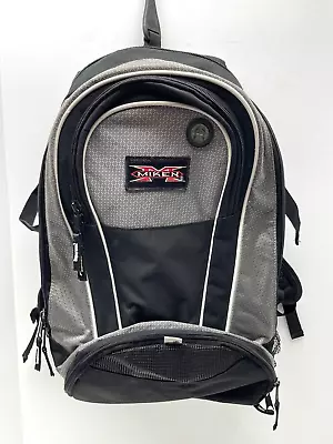 Miken Slowpitch Softball 4 Bat Baseball Equipment Backpack Adult Black Silver • $29.99