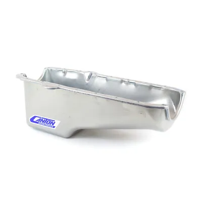 Canton Engine Oil Pan 15-010; Stock Appearing 4qt Driver Side 2pc Rear For SBC • $247.35
