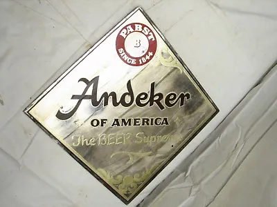 Vintage Pabst Andeker Of America Beer Supreme Wall Mirror Sign Ornate Bar Pub • $79.99