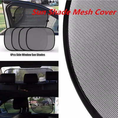 Side Car Rear Visor Covers Window Windshield Mesh 5PCS Universal Screen SunShade • $17.87