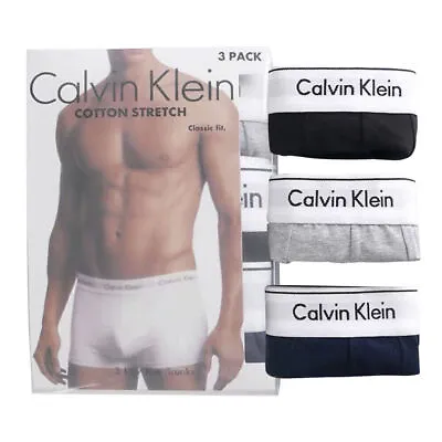 Calvin Klein Mens Boxers Trunks 3 Pack Several Colours Classic Fit Ck 2xl • £16.62