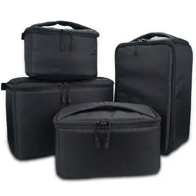 Camera Lens Padded Protective Storage Bag SLR DSLR Accessories Insert Liner Case • £13.14