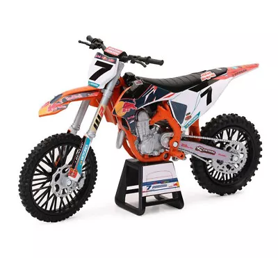 New Ray Motorcycles 1:12 KTM 450 SX-F Red Bull KTM #7 Aaron Plessinger 58363 • $27.99