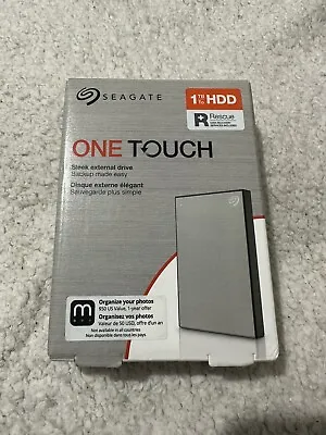 SEAGATE One Touch USB 3.2 Portable Hard Drive 1TB Silver. STKB1000401 New/Sealed • £65