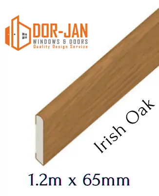 1.2m X 65mm Irish Oak UPVC Trim Cloaking Fillet Window Bead Trade Price • £12.98