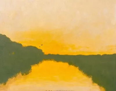 Large 16x20 Landscape Twilight Marsh Realism Art Oil Painting Impressionism • £771.02