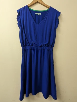 £6.99 • Buy Ladies DICKINS & JONES Blue V Neck Dress UK Size 14 - CG R38