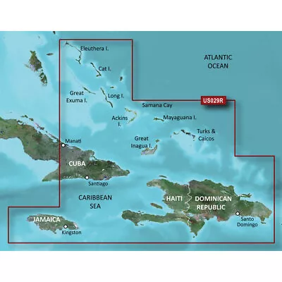 Garmin BlueChart® G3 HD - HXUS029R - Southern Bahamas - MicroSD™/SD&tr • $135.57