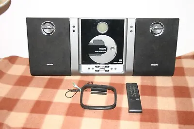 Philips Micro System MC235B Music FM/AM CD Player Wall Mountable Tested Works • $55